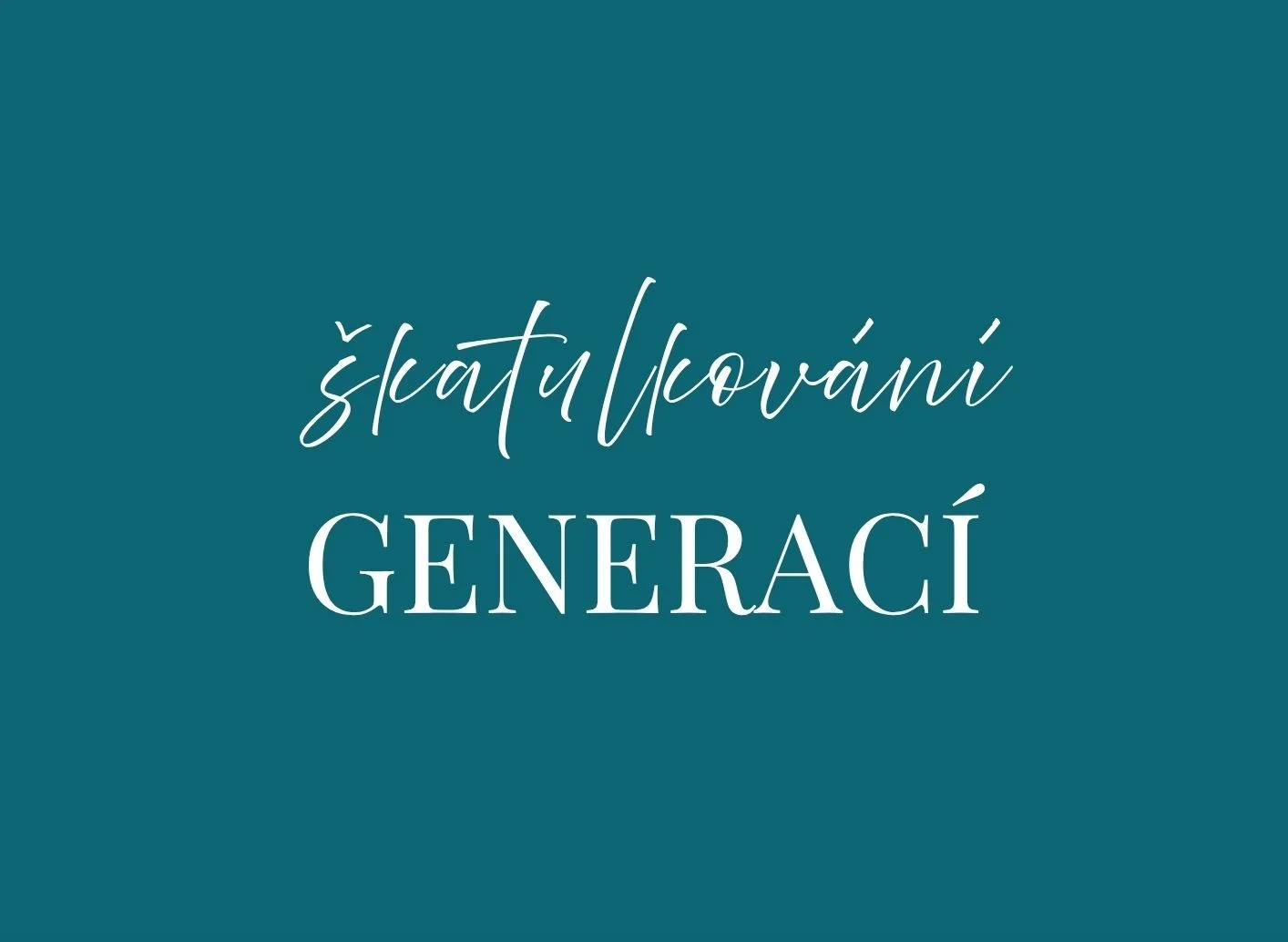 text škatulkování generací